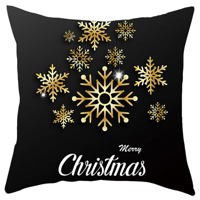 

Tailored Merry Christmas Short Plush Pillowcase Sofa Pad Set Home Decoration 18x18 Inch
