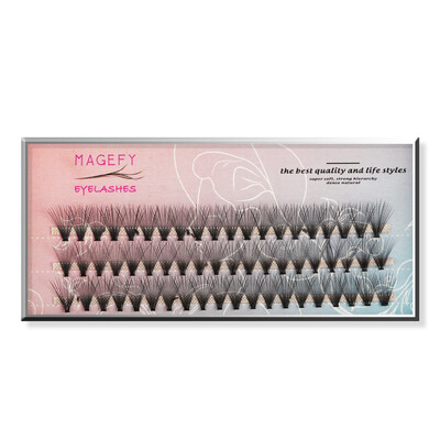 

〖Follure〗Individual False Eye Lashes Wave Mink 007 C Black Silk Eyelashes Extension