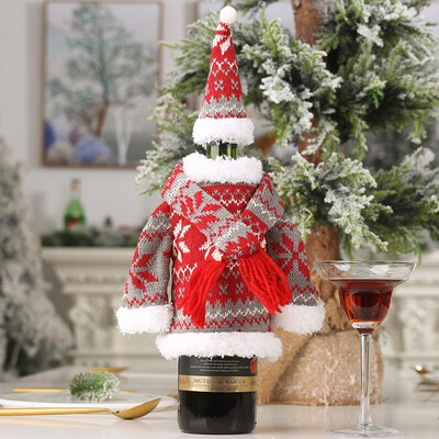 

Toponeto Christmas Wine Bottle Snowman Santa Decoration Xmas Bottle Cap Xmas Decor