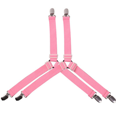 

〖Follure〗Elastic Bed Sheet Straps Clips Adjustable Heavy Duty Grippers Straps Suspender