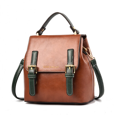 

Backpack female Korean version 2019 new tide wild soft leather dual-use travel backpack fashion college wind