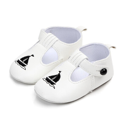 

Newborn Baby Button PU Leather Shoes Kid Girls Boy Cute Boat Bear Animal First Walkers Shoes Autumn Shoes 0-18M