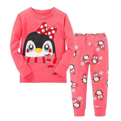 

2pcs Cute Baby Girl Kids TopsPants Sleepwear Nightwear Pajama Pj&39s Set Outfits