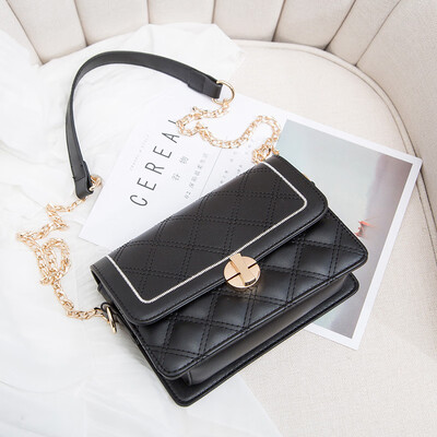 

Summer Womens Bag 2019 Xiaoqing New Korean Version Baitie Single Shoulder Slant Fashion Ling Chain Square Bag