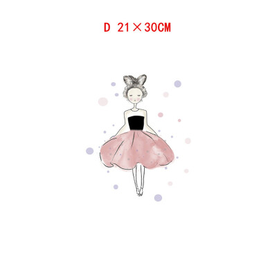 

Gobestart Girl Cute Girl Cartoon Animal Decorative Canvas Painting Childrens Room Hanging Painting