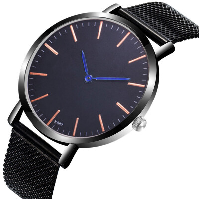 

〖Follure〗Mens Fashion Casual Alloy Steel Strap Analog Quartz Round Watch