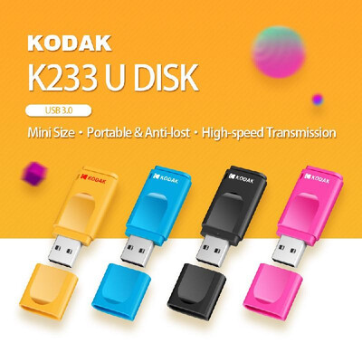

KODAK K233 Slim U Disk Portable USB 30 High-speed Transmission On-Vehicle Anti-lost USB Drive Waterproof Mini Size With Independa