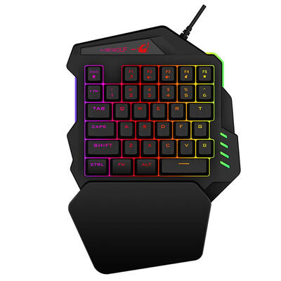 

K13 Single-handed Keyboard USB Wired Mini 35 Keys Backlit Gaming Keypad