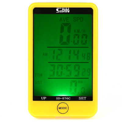 

SunDing SD - 576C Water Resistant Touch Screen Wireless Bicycle Computer Odometer with LCD Backlight