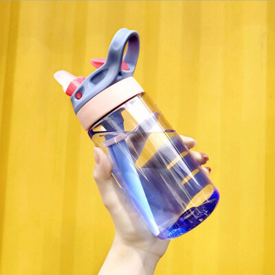 

Kids Water Bottle with Straw&Handle for Girls & Boys