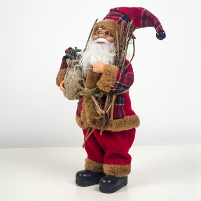 

Merry Christmas Santa Claus Sitting Standing Doll Christmas Ornament Christmas Desk Decor Kids Gift