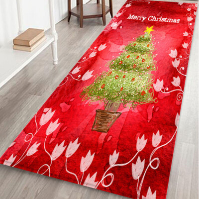 

Tailored Merry Christmas Welcome Doormats Indoor Home Carpets Decor 40x120CM