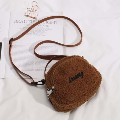 

Tailored Womens Woolen Handbag Casual Shoulder Messenger Package Simple Mobile Phone Bag