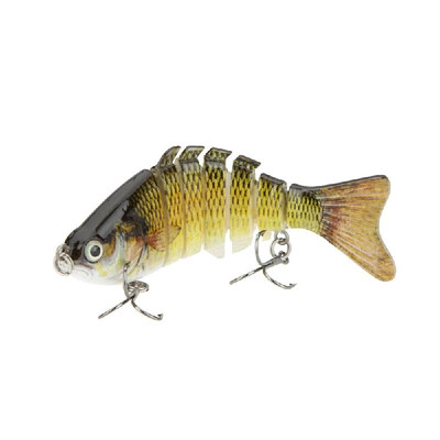 

New Outdoor Fishing Accessories Multi-Jointed Hard Fishing Lure Life-like Swimbait Crank Bait 2 Treble Hooks