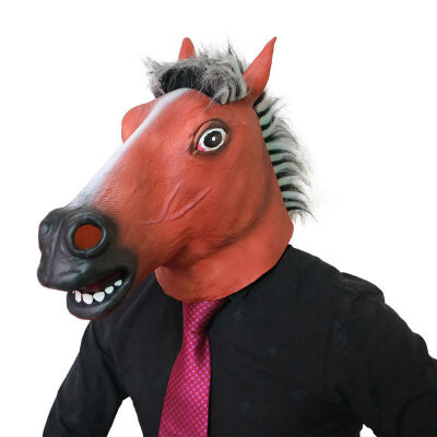 

Scary Halloween Fantasy Decor Creepy Latex Mask Full Face Covered Cosplay Costume Party Decoration Props