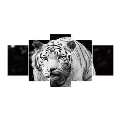 

5pcs 5D DIY Full Drill Diamond Painting Tiger Cross Stitch Embroidery Kit