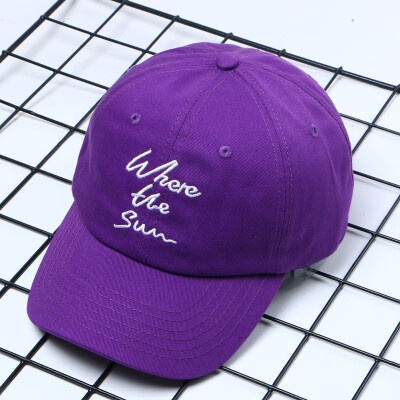 

2019 New Letter Embroidered Baseball Hat Soft Top Curved Hat Joker Leisure Male&Female Couple Student Cap