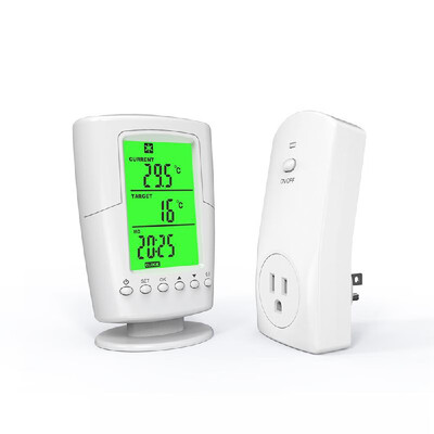 

Smart Programmable Wireless Remote Thermostat Plug in Socket Heating Cooling Program Temperature Controller--AC110V-120V 15A US