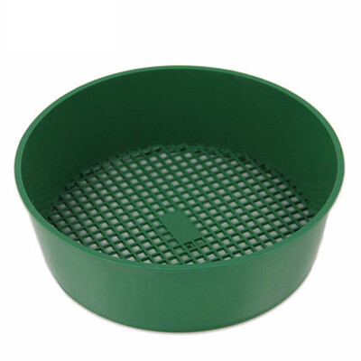 

Plastic Garden Sieve Riddle Green For Compost & Soil Stone Mesh Gardening