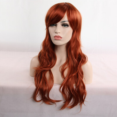 

Gobestart 80cm Womens Heat Resistant Hair Blonde Long Curly Full Wig