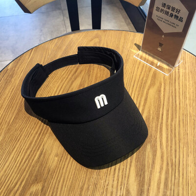 

Ins hat female Xia Simple 100-set sunshade hat male outing sun hat Korean letters embroidered empty cap with duck tongue
