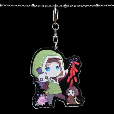 

CAR-TOBBY Cartoon Acrylic Keychain Adventurer Mercenary Fashion Novelty Llavero Bag Pendant Key Chains