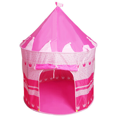 

〖Follure〗Princess Children Tent Game House Ball Pool Tent Baby Crawling Toy House Blue