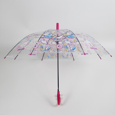 

Unicorn Umbrella Children PVC Clear Dome Design Brolly Umbrella Beautiful