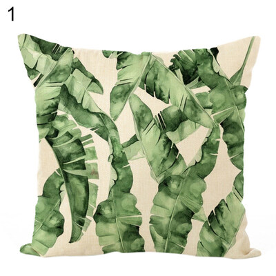 

45x45cm Plants Pattern Pillow Case Cushion Cover Home Cafe Sofa Bed Car Decor