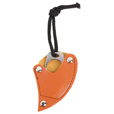 

Outdoor Camping Mini MC Pocket Karambit with Hang Rope Leather Sheath Tool