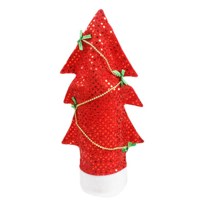 

Tailored Red Wine Bottle Cover Bags Decoration Home Party Santa Claus Christmas