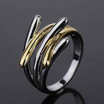 

New Fashion Jewelry Gold & Silver Color Cross Rings For Women Size Female Party Finger Ring