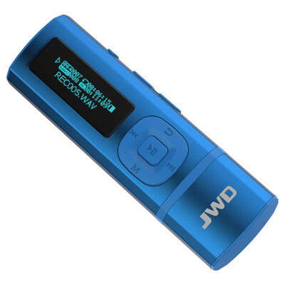 

JWD JWM-102 8GB MP3 Player Mini Voice Recorder Digital Music Player Back Clip U Disk Function TF Card Slot FM Radio Display Screen
