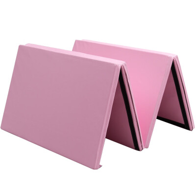 

4 x 10 x 2" Thick Folding Panel Aerobics Exercise Gymnastics Mat-Pink