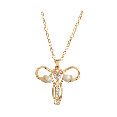 

Sale Uterus Style Metal Pendant Women Unique Necklace Pendant Fashion Jewelry Accessories