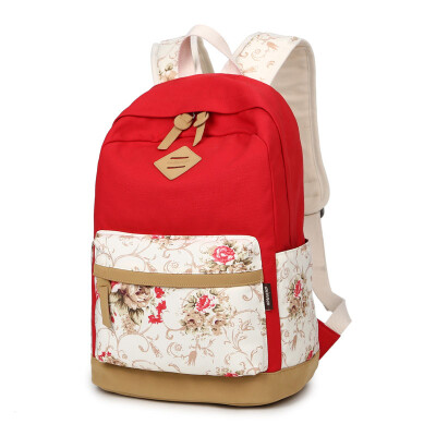 

Retro Canvas Backpack School Match Leather Satchel Rucksack Backpacks School Bags for Girls Mochila Escolar Printing School Bag