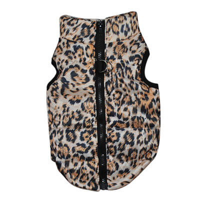 

Leopard Pattern Winter Puppy Dogs Vest Clothes Pet Dog Clothes Teddy Chihuahua Small Dogs Warm Vest For Pets