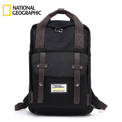 

National Geographic National Geographic Backpack Women Fashion Large Capacity Backpack Male 156-inch Laptop Bag Travel Waterproof Student Couples Bag Red Brown