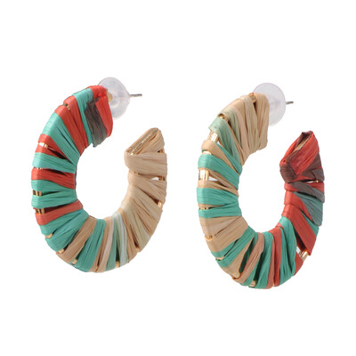 

2019 Boho Ethnic Handmade colorful Geometric Earrings Dangle pendientes Big statement Earings Fashion Jewelry Wholesale