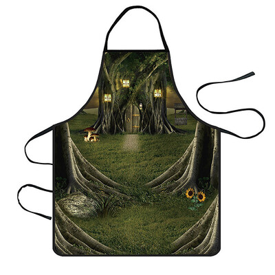

Toponeto Home Women Waterproof Cute Cartoon Kitchen Restaurant Cooking Bib Apron Aprons