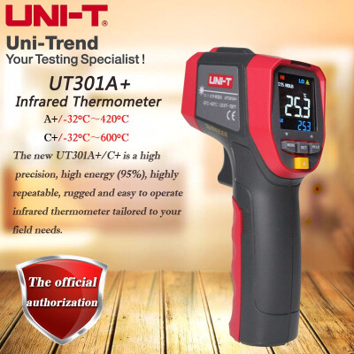 

UNI-T UT301A Infrared Thermometer high-definition color screen electronic Surface thermometer -32 420 ℃