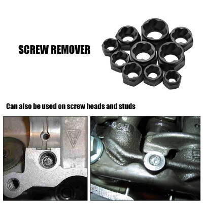 

10pcs Set Damaged Bolt Nut Screw Remover Tool Kit Extractor Removal Tools
