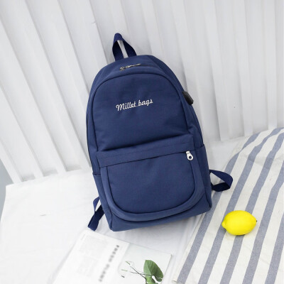 

Tailored Student Canvas Backpack Large Capacity Backpack USB Bag Travel Bag Computer Bags