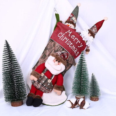 

〖Follure〗Large Christmas Socks Ornaments Festival Party Xmas Tree Hanging Decoration