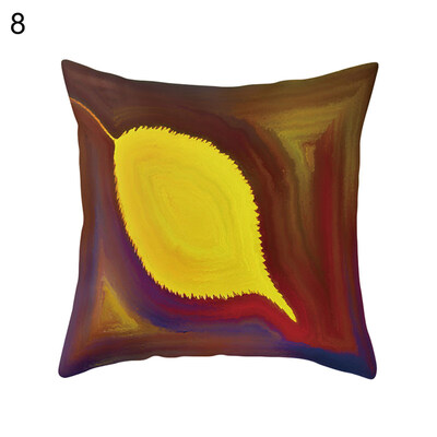 

Colorful Maple Ginkgo Pine Leaf Pillow Case Cushion Cover Car Cafe Office Decor