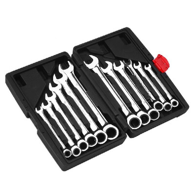 

12pcs Wrenches Set of 12pcs Combination Wrench Spanner Set Double-end Wrench Ratchet Wrench Open-end Wrench Box Ratcheting Wrench