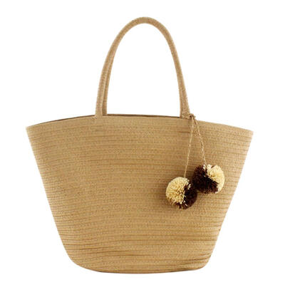 

Vintage Boho Paper Rope Straw Shoulder Handbags Women Big Top-handle Bags