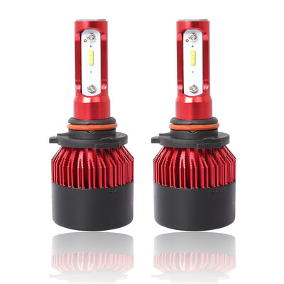 

9005 S2-TX-R Enhanced Edition PRO 2PCS Led Cob LED Chip Car Headlamp 36W 6500K White Light 8000LM Car Bulb Fog Light Red