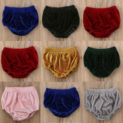 

Newborn Baby Boy Girl Kids Velvet Bloomer Shorts Pants Bottoms Panties 0-3T Hot