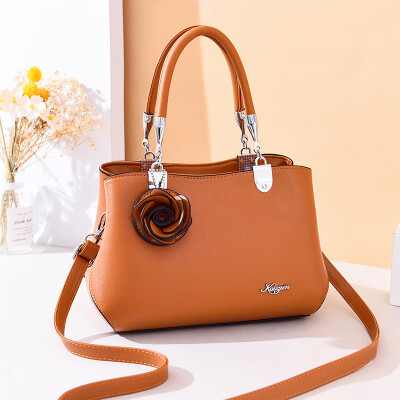 

New temperament casual flower handbags wild basic flower flower shoulder bag shoulder bag mother bag